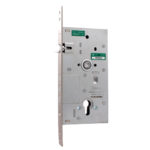 Buonelle B2349USC6085 lock mechanism with protector, 3 bolts, for cylinder inter center distance 85mm, chrome